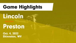 Lincoln  vs Preston  Game Highlights - Oct. 4, 2022