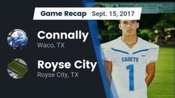 Recap: Connally  vs. Royse City  2017