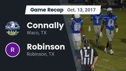 Recap: Connally  vs. Robinson  2017