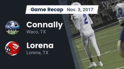 Recap: Connally  vs. Lorena  2017
