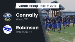 Recap: Connally  vs. Robinson  2018