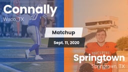 Matchup: Connally  vs. Springtown  2020