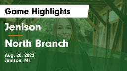 Jenison   vs North Branch  Game Highlights - Aug. 20, 2022