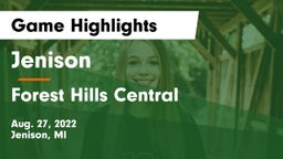 Jenison   vs Forest Hills Central  Game Highlights - Aug. 27, 2022