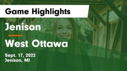 Jenison   vs West Ottawa  Game Highlights - Sept. 17, 2022