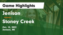 Jenison   vs Stoney Creek  Game Highlights - Oct. 15, 2022