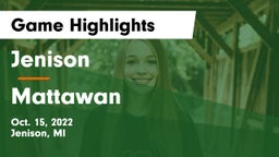 Jenison   vs Mattawan  Game Highlights - Oct. 15, 2022