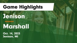 Jenison   vs Marshall  Game Highlights - Oct. 14, 2023