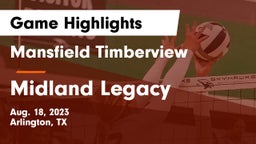 Mansfield Timberview  vs Midland Legacy  Game Highlights - Aug. 18, 2023
