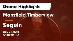 Mansfield Timberview  vs Seguin  Game Highlights - Oct. 24, 2023