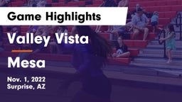 Valley Vista  vs Mesa  Game Highlights - Nov. 1, 2022