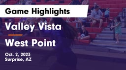 Valley Vista  vs West Point  Game Highlights - Oct. 2, 2023