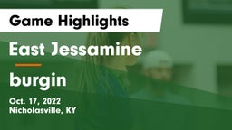 East Jessamine  vs burgin  Game Highlights - Oct. 17, 2022
