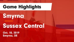 Smyrna  vs Sussex Central  Game Highlights - Oct. 10, 2019