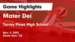 Mater Dei  vs Torrey Pines High   School Game Highlights - Nov. 9, 2022