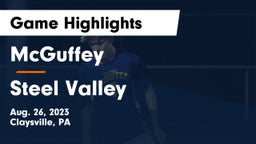 McGuffey  vs Steel Valley  Game Highlights - Aug. 26, 2023