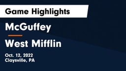 McGuffey  vs West Mifflin  Game Highlights - Oct. 12, 2022