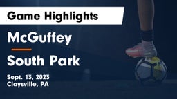 McGuffey  vs South Park  Game Highlights - Sept. 13, 2023