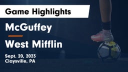 McGuffey  vs West Mifflin  Game Highlights - Sept. 20, 2023