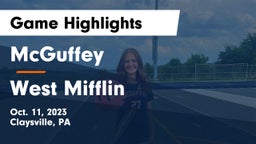 McGuffey  vs West Mifflin  Game Highlights - Oct. 11, 2023