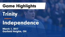 Trinity  vs Independence  Game Highlights - March 1, 2017