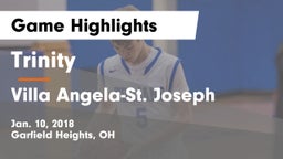 Trinity  vs Villa Angela-St. Joseph  Game Highlights - Jan. 10, 2018