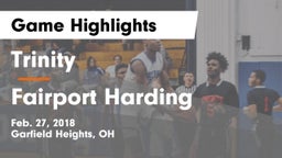 Trinity  vs Fairport Harding Game Highlights - Feb. 27, 2018