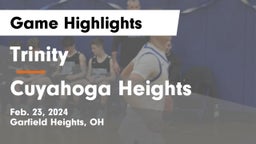 Trinity  vs Cuyahoga Heights  Game Highlights - Feb. 23, 2024