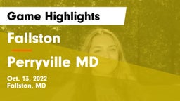 Fallston  vs Perryville  MD Game Highlights - Oct. 13, 2022
