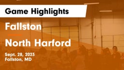 Fallston  vs North Harford  Game Highlights - Sept. 28, 2023