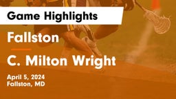 Fallston  vs C. Milton Wright  Game Highlights - April 5, 2024