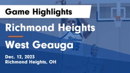 Richmond Heights  vs West Geauga  Game Highlights - Dec. 12, 2023