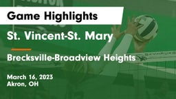 St. Vincent-St. Mary  vs Brecksville-Broadview Heights  Game Highlights - March 16, 2023