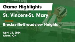 St. Vincent-St. Mary  vs Brecksville-Broadview Heights  Game Highlights - April 23, 2024
