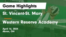 St. Vincent-St. Mary  vs Western Reserve Academy Game Highlights - April 16, 2024