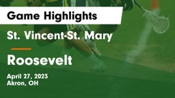 St. Vincent-St. Mary  vs Roosevelt  Game Highlights - April 27, 2023