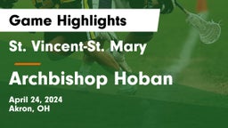 St. Vincent-St. Mary  vs Archbishop Hoban  Game Highlights - April 24, 2024