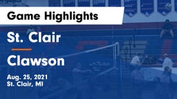 St. Clair  vs Clawson Game Highlights - Aug. 25, 2021