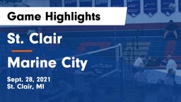 St. Clair  vs Marine City  Game Highlights - Sept. 28, 2021