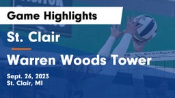 St. Clair  vs Warren Woods Tower Game Highlights - Sept. 26, 2023