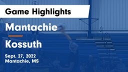 Mantachie  vs Kossuth  Game Highlights - Sept. 27, 2022