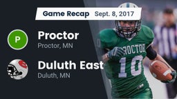 Recap: Proctor  vs. Duluth East  2017