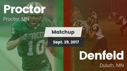 Matchup: Proctor  vs. Denfeld  2017