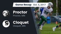 Recap: Proctor  vs. Cloquet  2017