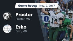 Recap: Proctor  vs. Esko  2017
