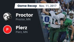 Recap: Proctor  vs. Pierz  2017