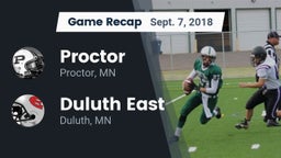 Recap: Proctor  vs. Duluth East  2018