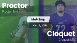 Matchup: Proctor  vs. Cloquet  2018