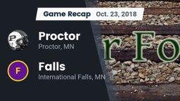 Recap: Proctor  vs. Falls  2018