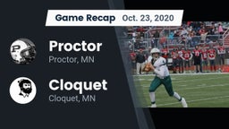Recap: Proctor  vs. Cloquet  2020